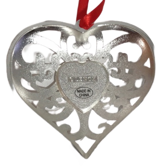 Bundle of 3 Lenox Bejeweled Tree Ornaments, Red/Purple/Blue Set in Silverplate - Picture 5 of 9